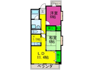 パークロイヤルⅡの物件間取画像